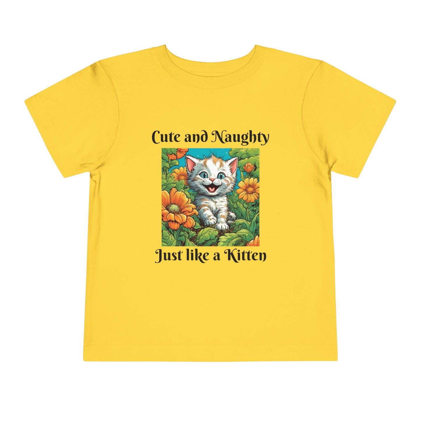 Garden Kitten, Cute and naughty, Toddler Short Sleeve Tee