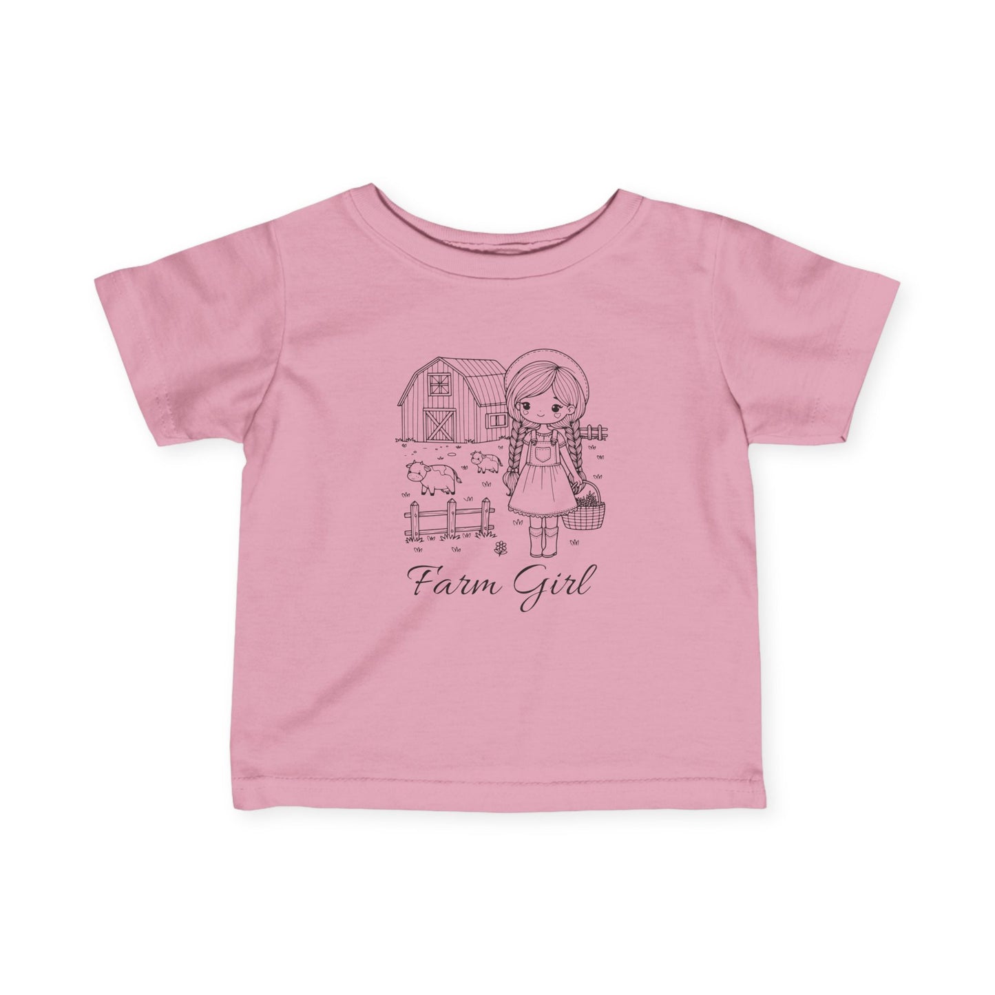 Farm Girl 6M-24M Baby Fine Jersey Tee