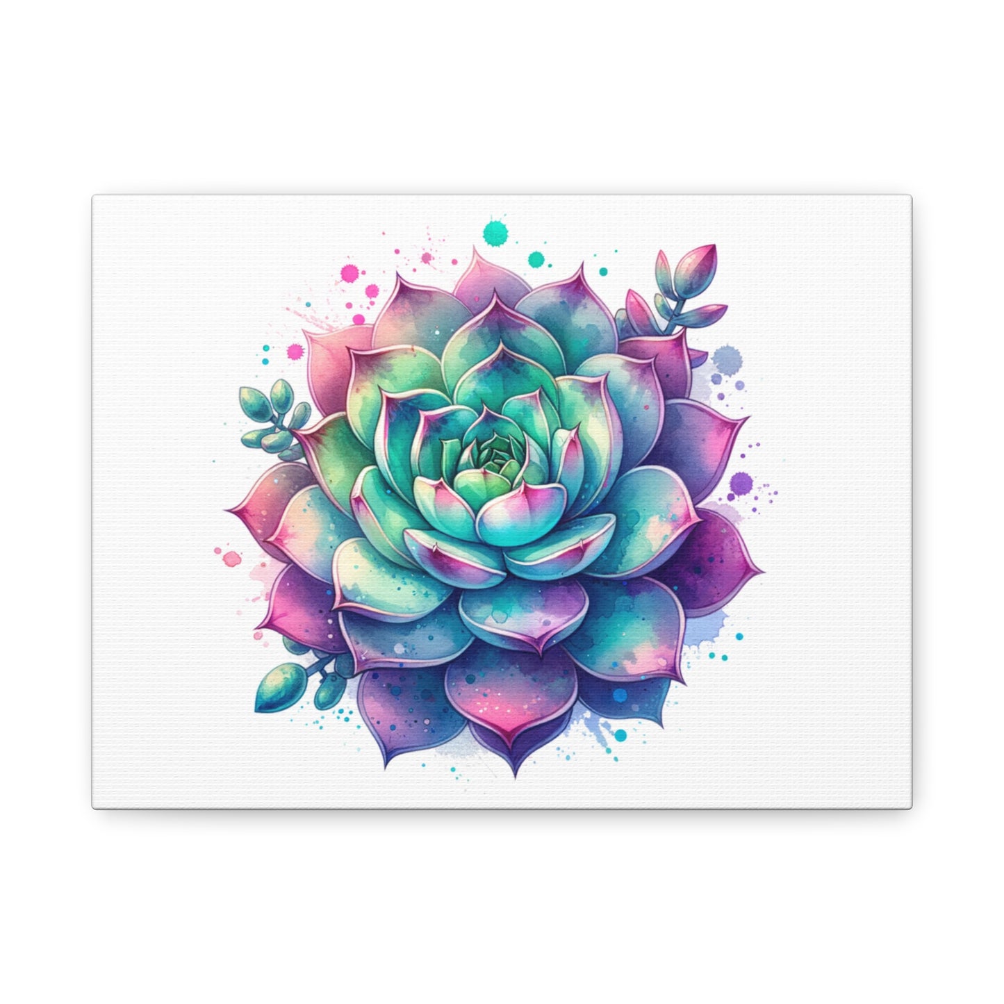 Succulent Matte Canvas, Stretched, 1.25"