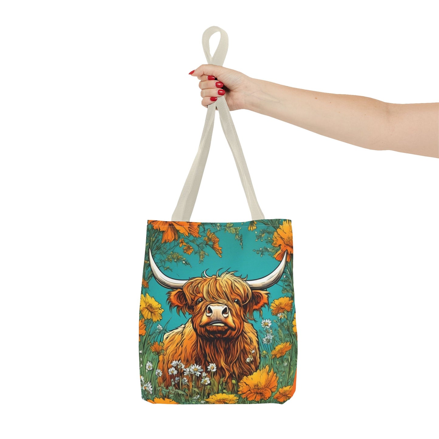 Highland Cow, Tote Bag (AOP)