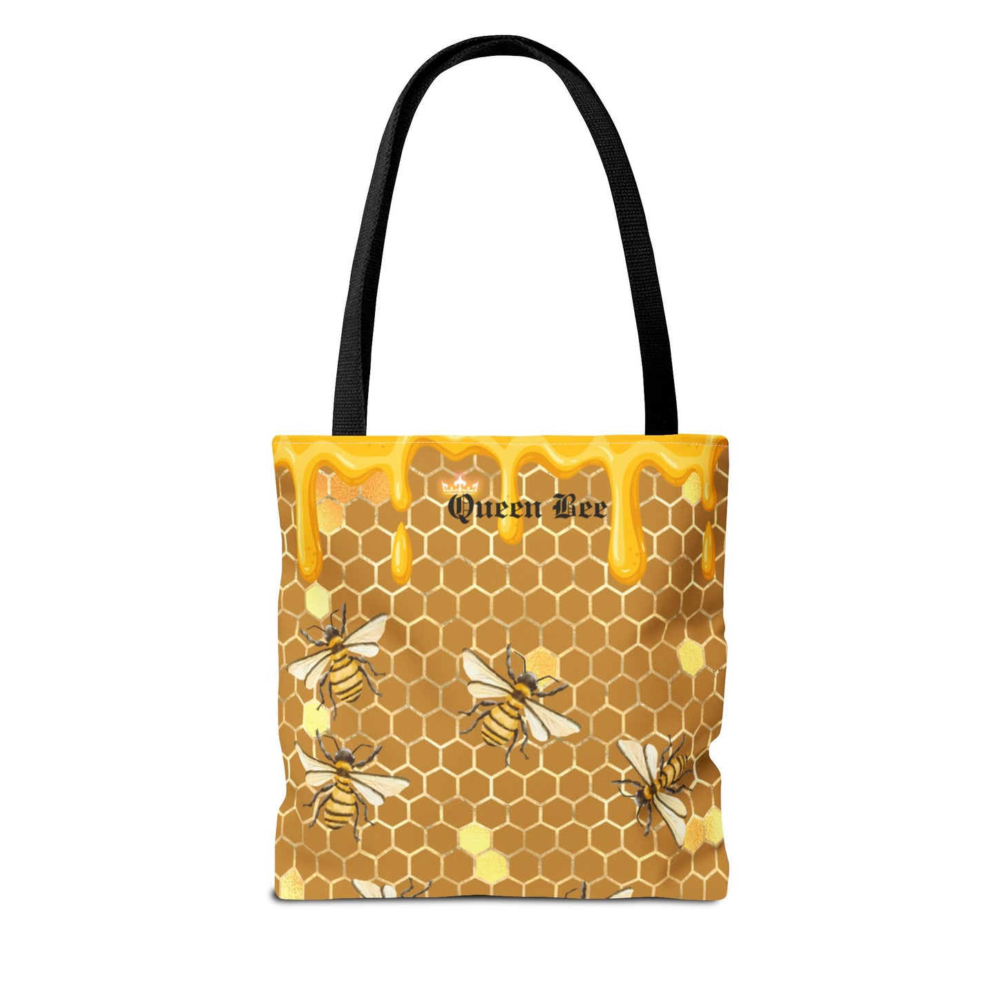 Queen bee Honey Comb, Tote Bag (AOP)