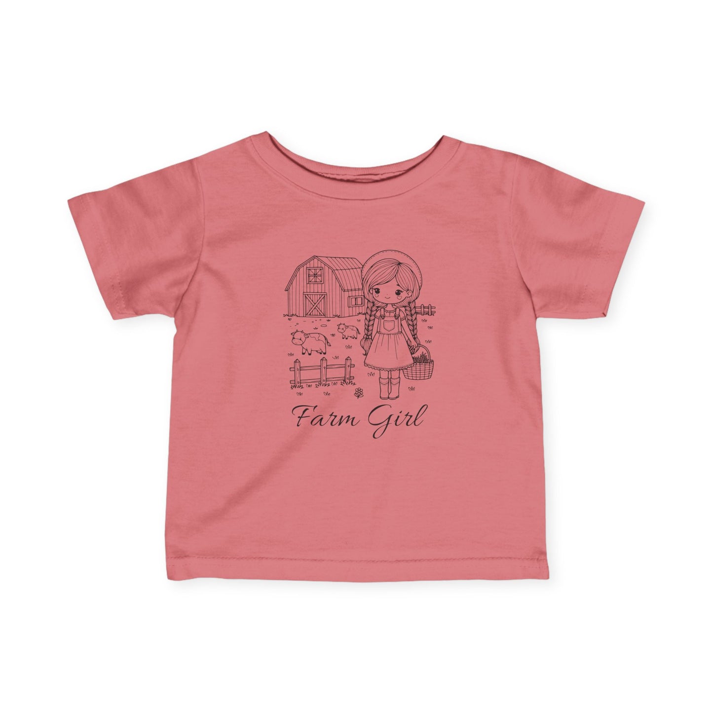 Farm Girl 6M-24M Baby Fine Jersey Tee