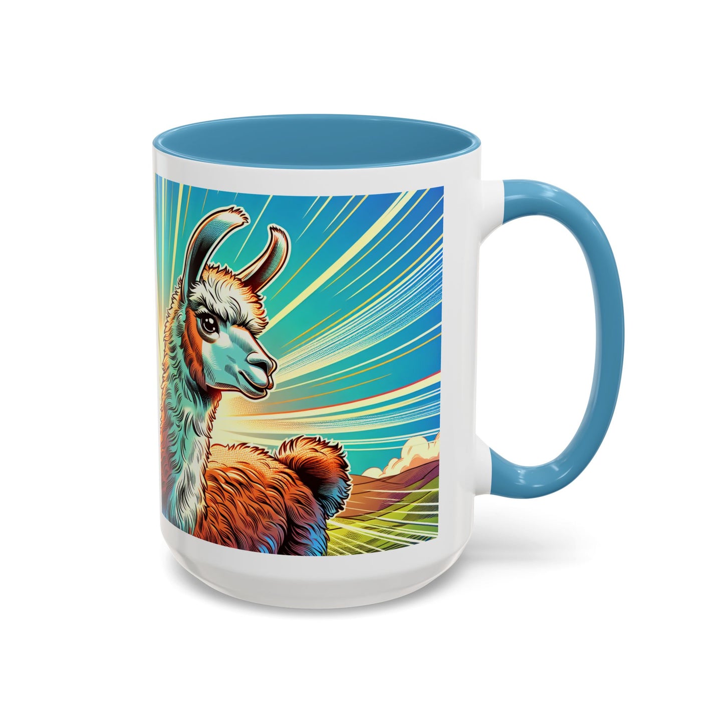 Llama Accent Coffee Mug (11, 15oz)