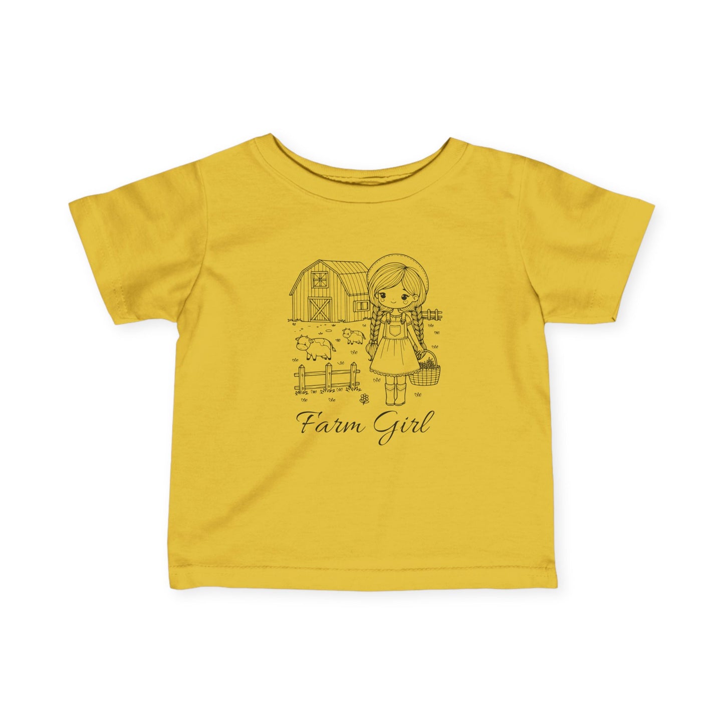 Farm Girl 6M-24M Baby Fine Jersey Tee