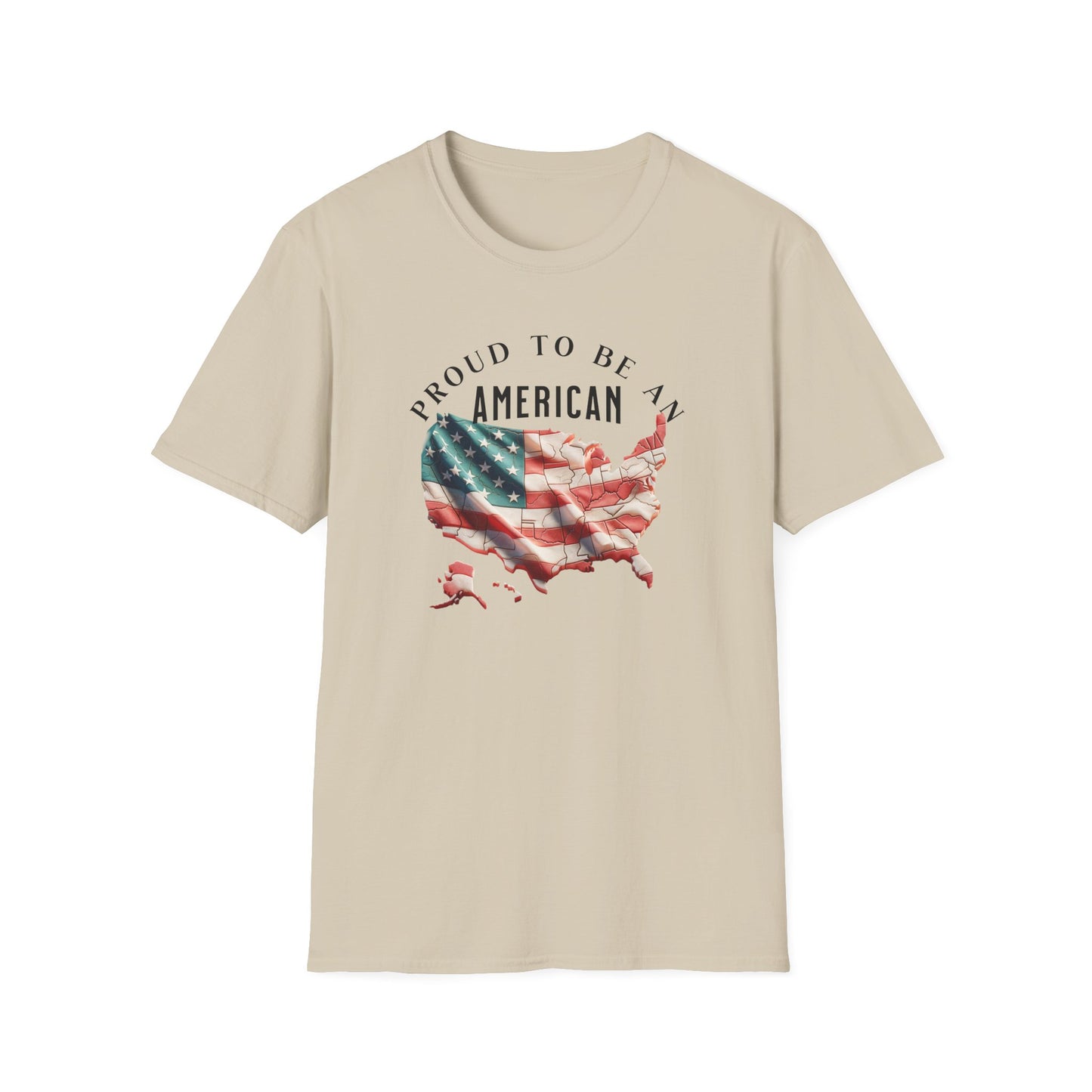 Proud to be an American, Unisex Softstyle T-Shirt