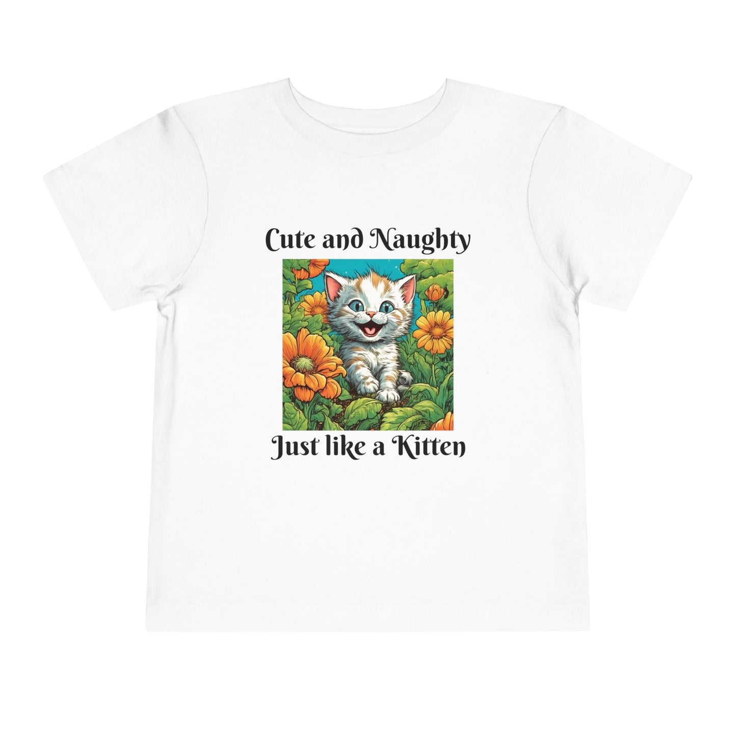 Garden Kitten, Cute and naughty, Toddler Short Sleeve Tee