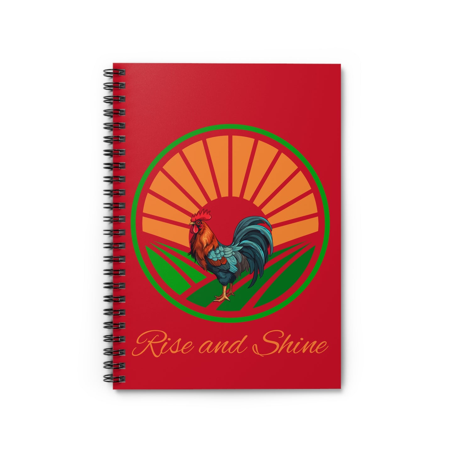 Rise and Shine Rooster, Spiral Notebook - Ruled Line