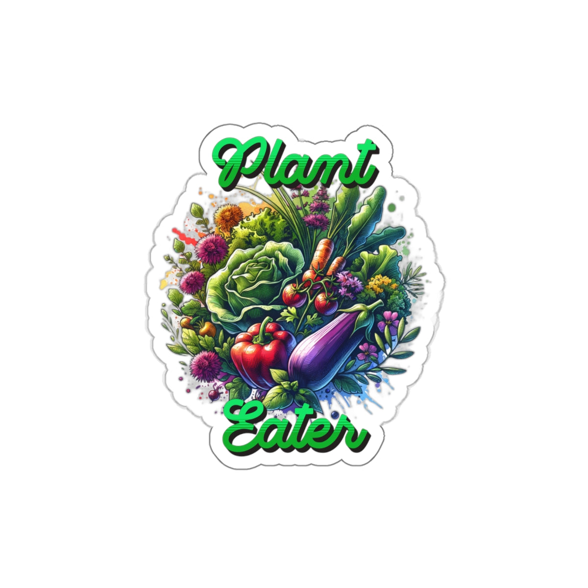 Plant Eater, Die-Cut Stickers