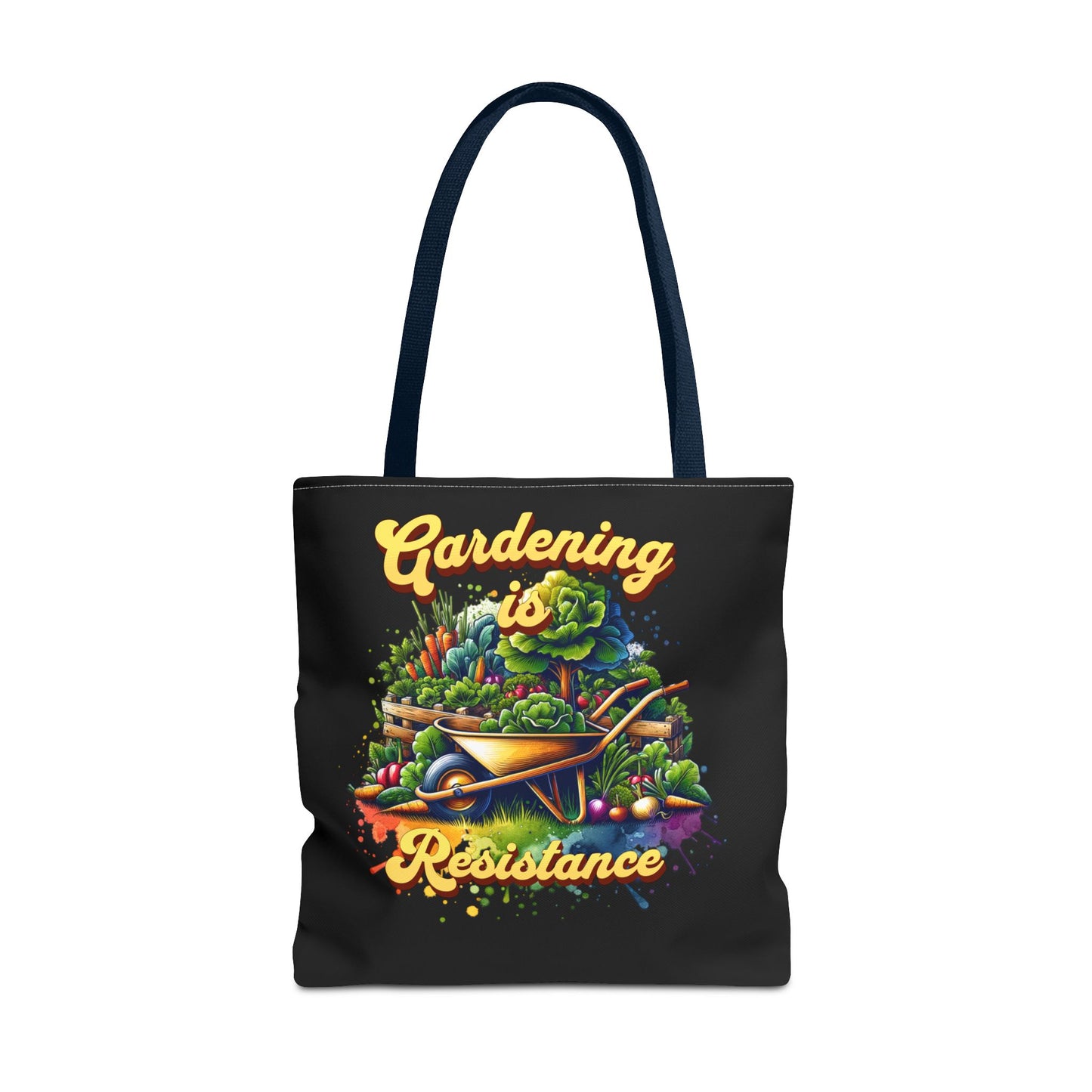 Gardening is Resistance, The Garden is my Happy Place, Tote Bag (AOP)