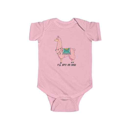 Llama, I'll Spit on You, Infant Fine Jersey Bodysuit