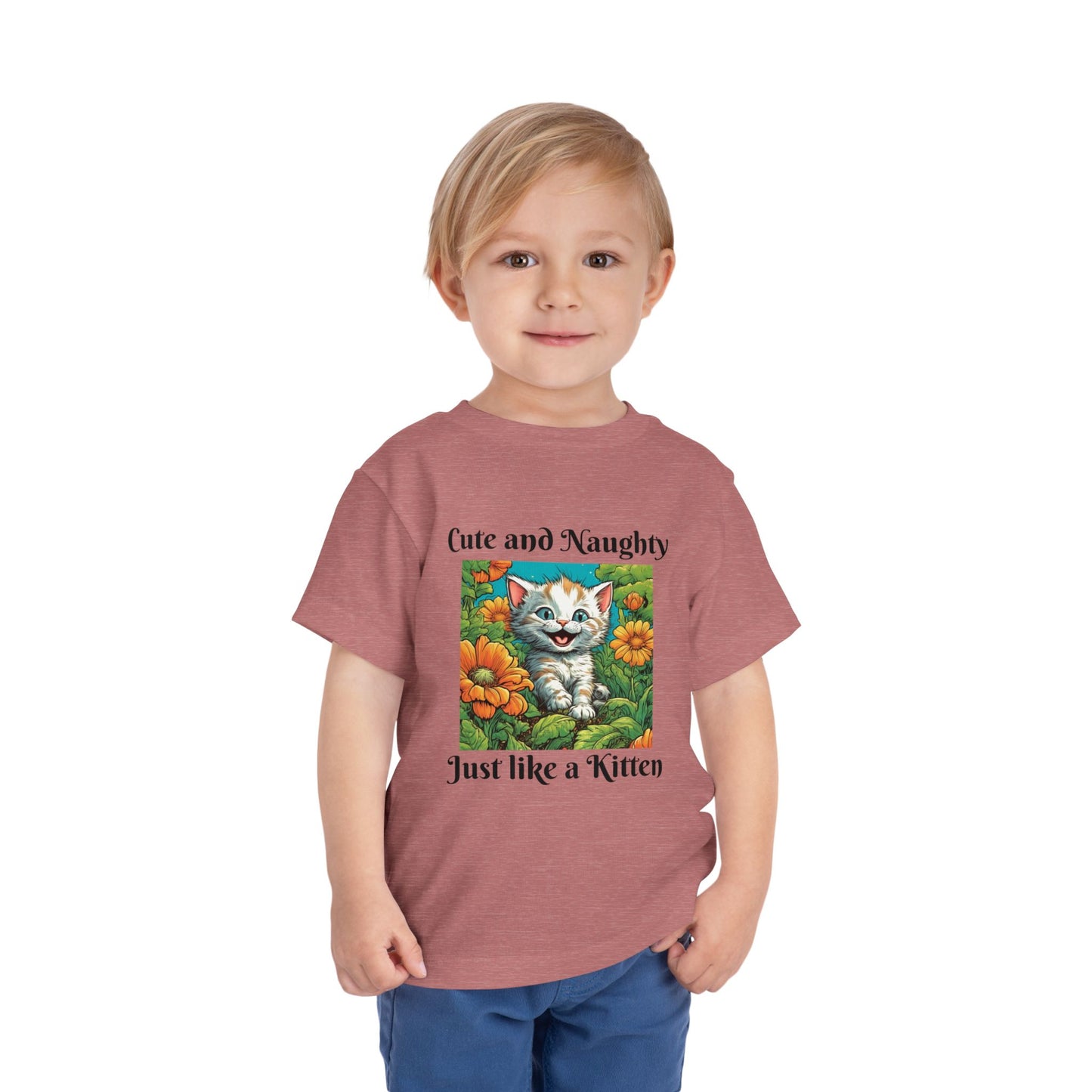 Garden Kitten, Cute and naughty, Toddler Short Sleeve Tee