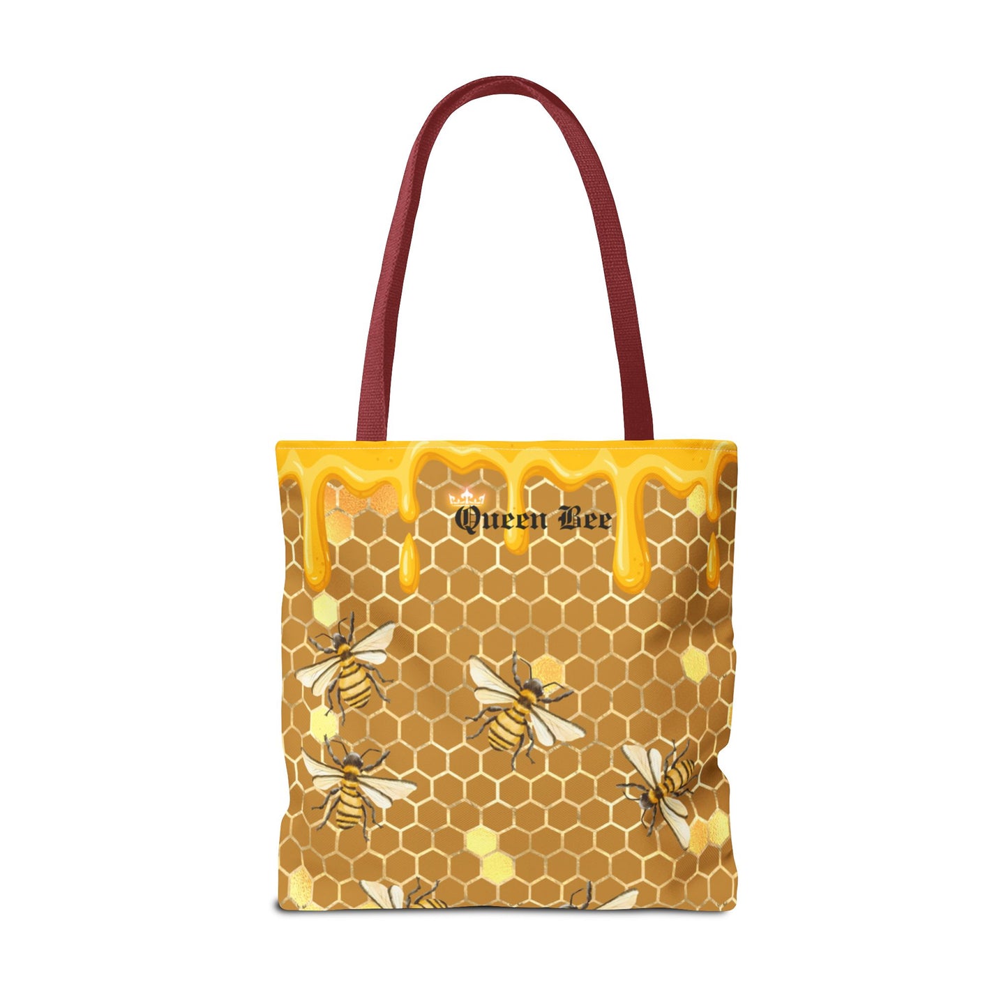 Queen bee Honey Comb, Tote Bag (AOP)