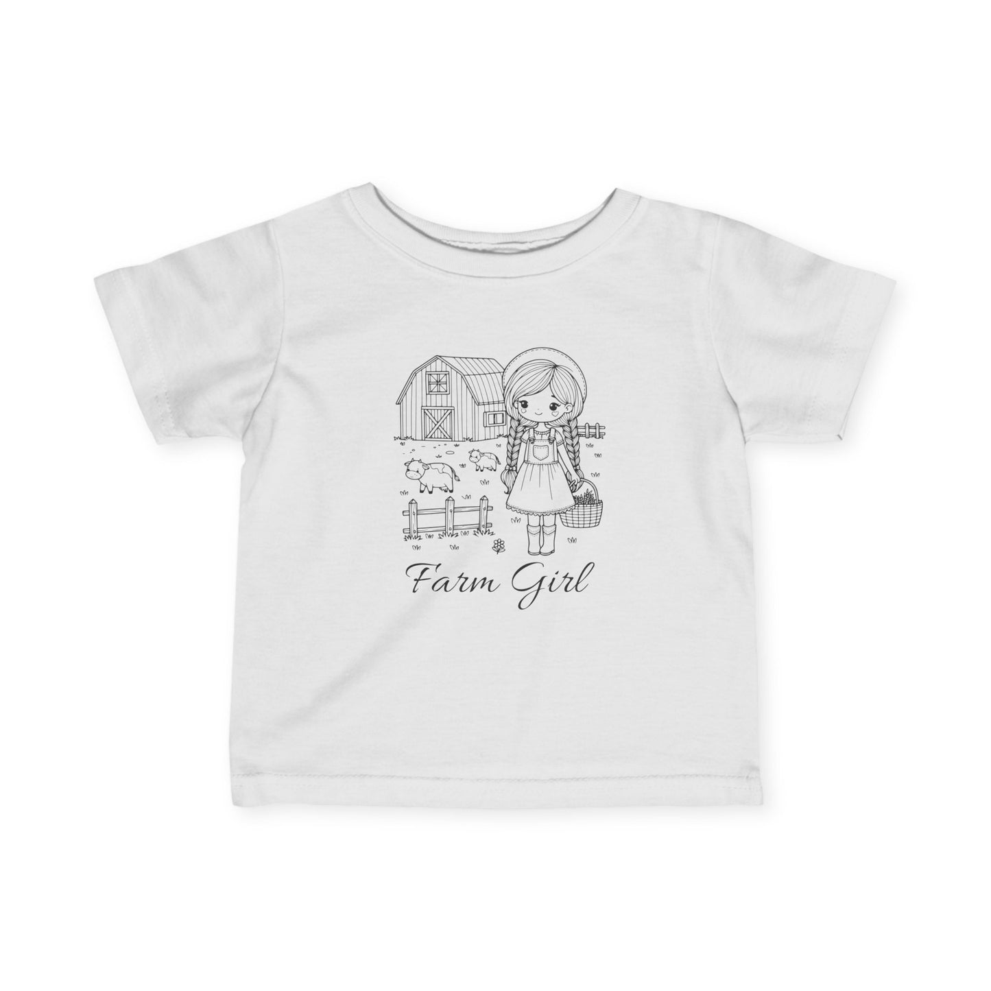 Farm Girl 6M-24M Baby Fine Jersey Tee