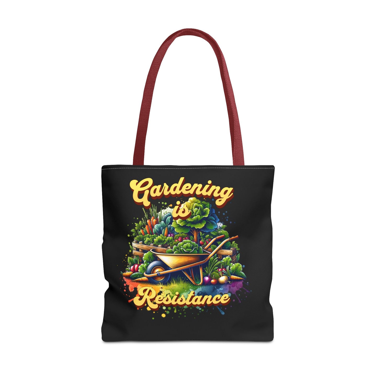 Gardening is Resistance, The Garden is my Happy Place, Tote Bag (AOP)