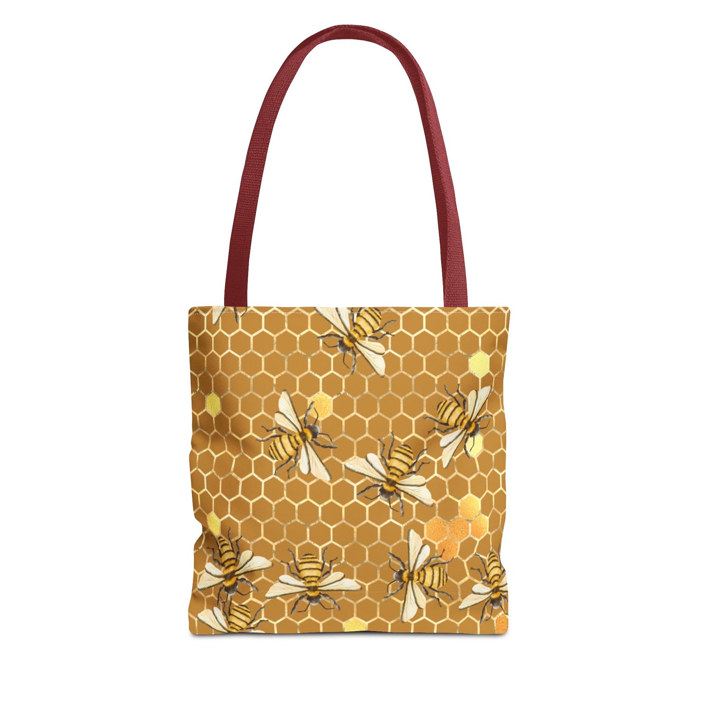 Queen bee Honey Comb, Tote Bag (AOP)