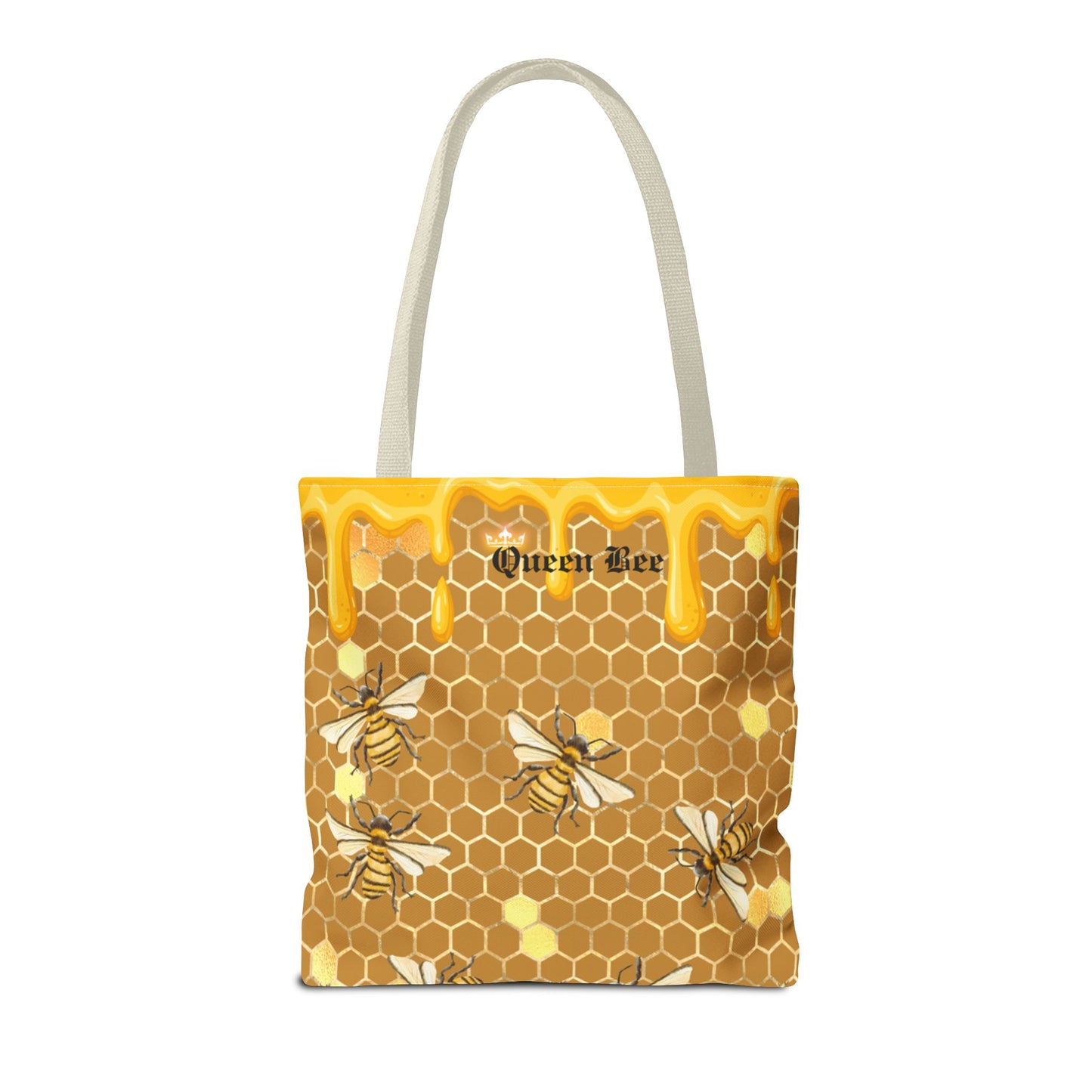 Queen bee Honey Comb, Tote Bag (AOP)